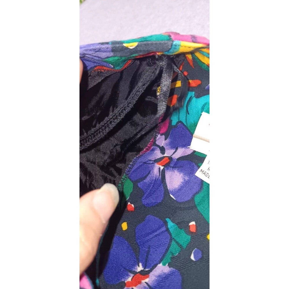 Vintage Talbots David Warren Bodycon Dress Womens Size 10 Multicolor Floral... - Picture 8 of 16